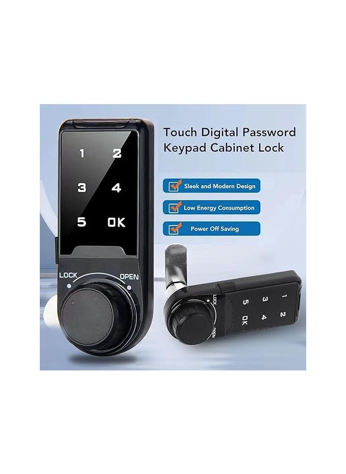 Generic - Electronic Lock with Digital Touch Keyboard – Password-Protected Anti-Theft Lock for Drawers & Lockers – Secure, Easy-to-Use Keyless Entry System for Home & Office - Image 1