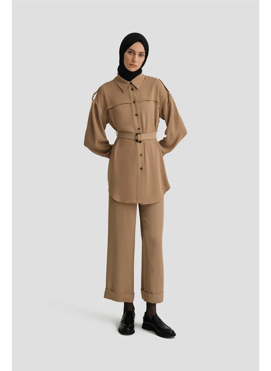 ARMINE Epaulette Suit 24K6913 Camel