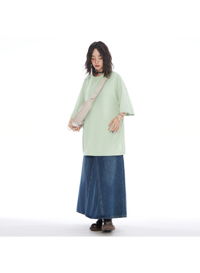 EPTISON Summer Solid Color Short Sleeve T-Shirt Unisex Fashion Casual Loose Fit Round Neck Simple Couple Style Tee - Image 5