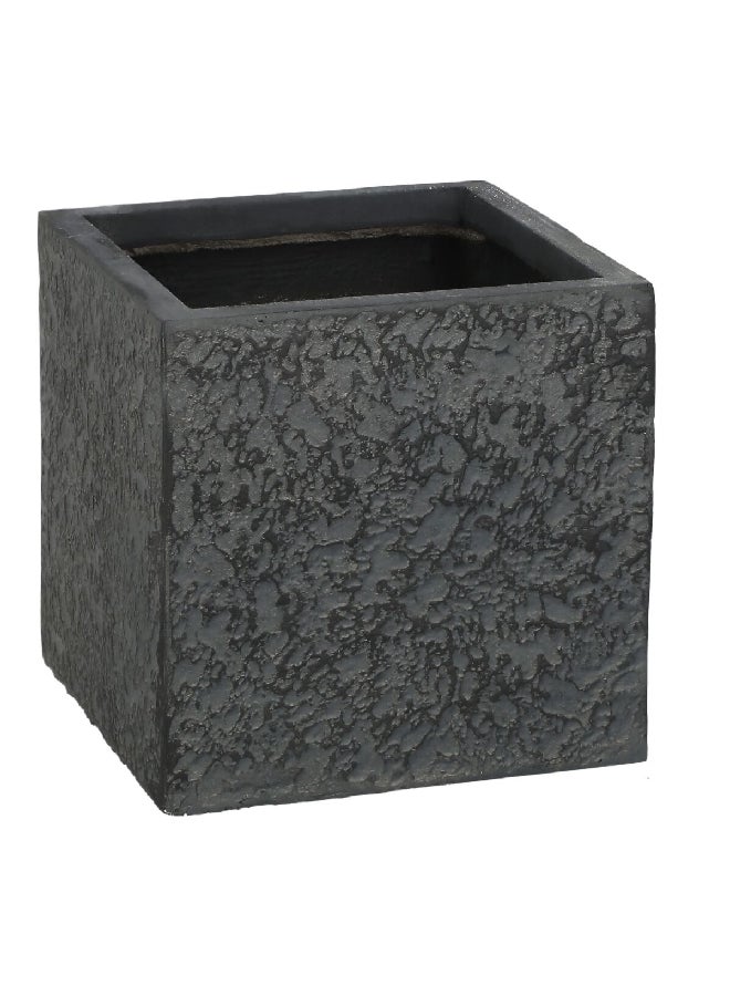 serene UV-Resistant Square Clay Flower Pot Grey 34.5 x 33 x 31 cm - Image 3