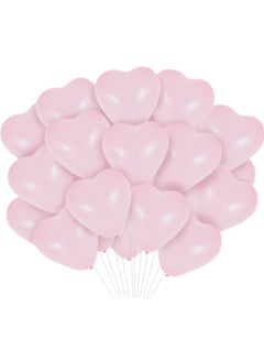 100pcs Pale Pink Heart Shape Latex Balloon