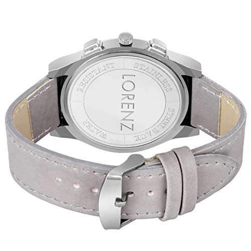 LORENZ Gift Combo Box Of Men's Grey Dial analogue Watch,Grey Wallet & Black Sunglasses|Cm-3032Sn1-Wl-25 - Image 3