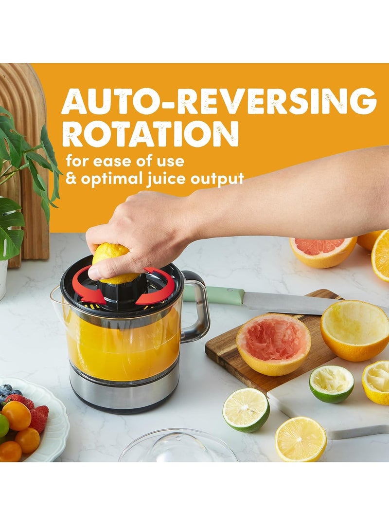 KASTWAVE 24oz BPA-Free Electric Citrus Juicer, Juicer Machine, Premium Electric Orange Juicer, Compact, Large Volume, Pulp Control, Oranges, Lemons, Limes, Grapefruits with Easy Pour Spout, Black - Image 3