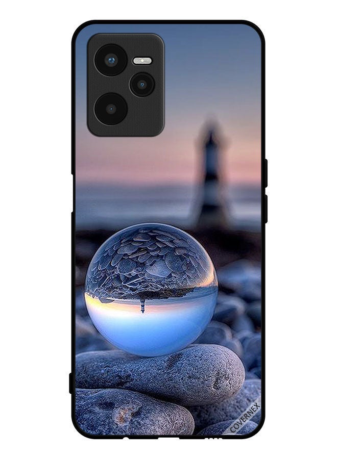 Covernex Protective Case Cover For Realme C35 Awesome Photography Of Nature In Round Glass - Image 1
