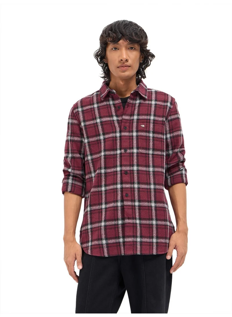 THE BEAR HOUSE  Men’s Long Sleeve Shirt – Classic, Comfortable and Stylish Essential for Work, Travel or Casual Outings for Men | Best Price UAE