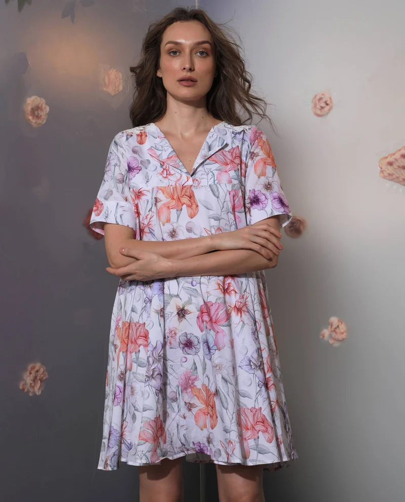 Rareism Women's Floral Circular Flare  In Multicolor