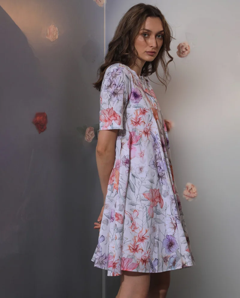 Rareism Women's Floral Circular Flare  In Multicolor