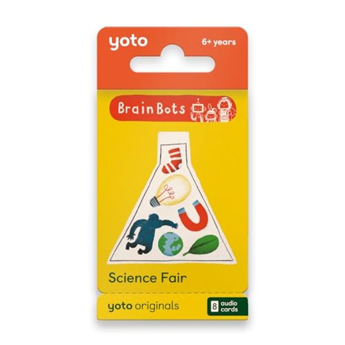 YOTO BrainBots Science Fair 8 Kids Audiobook Cards for Use with Player & Mini All-in-1 Audio Player, Educational Screen-Free Listening with Fun Stories for Learning & Interactive Quizzes, Ages 6+ - Image 1