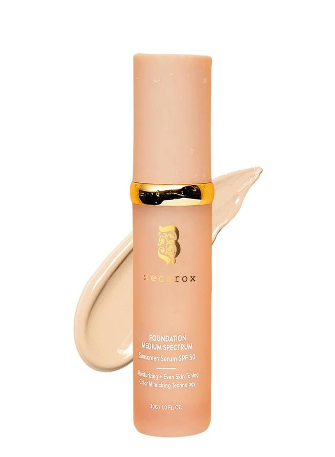 TQIUH 4 in 1 Color Changing Foundation Liquid,Hydrating Medium full coverage concealer with,SPF 50+ (1PCS) - Image 1