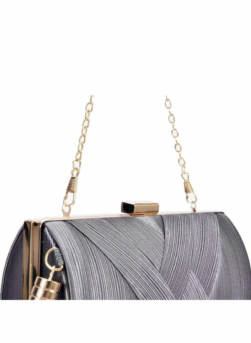 Zikra Womens Evening Clutch Bag Designer Evening Handbag, Lady Party Clutch Purse - Image 5