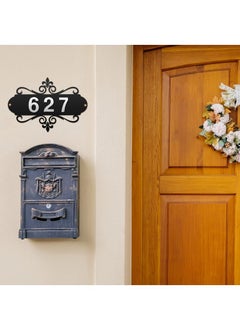 Generic House Numbers For Outside Metal Home Address Number Sign House Address Plaques Metal Address Sign Mailbox Number Personalized Address Signs For House Home Hotel Office Garden Decorative Wall Plaque  - Image 5