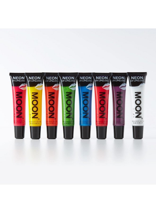 Moon Glow Blacklight Neon Lip Gloss 0.5Oz Set Of 8 Scented And Glows Brightly Under Uv/Blacklight! - Image 4
