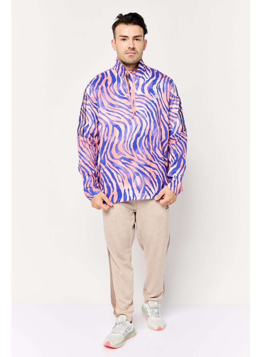 Adidas Men Sportswear Fit Long Sleeve Outdoor Windbreaker Jacket, Multicolor  - Image 2