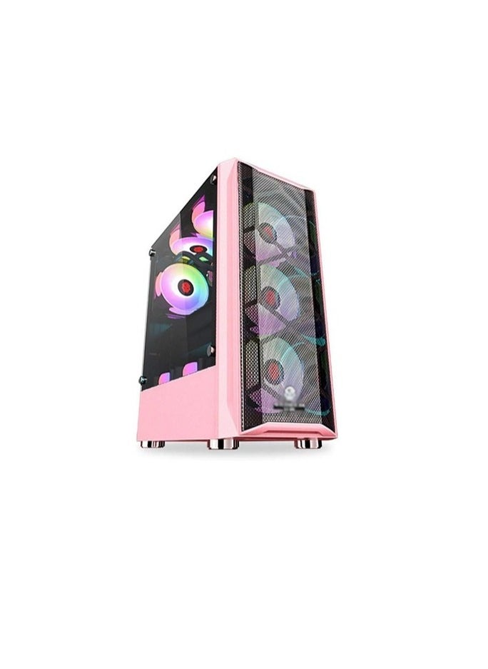 Intel BESTBUY BUDGET GAMING/WORKSTATION PINK EDITION: CORE I5 12400F | 16GB RAM | RTX 3050 6GB GRAPHICS | 1TB NVME/SATA SSD| WINDOWS 11 | WIFI BT READY  - Image 1