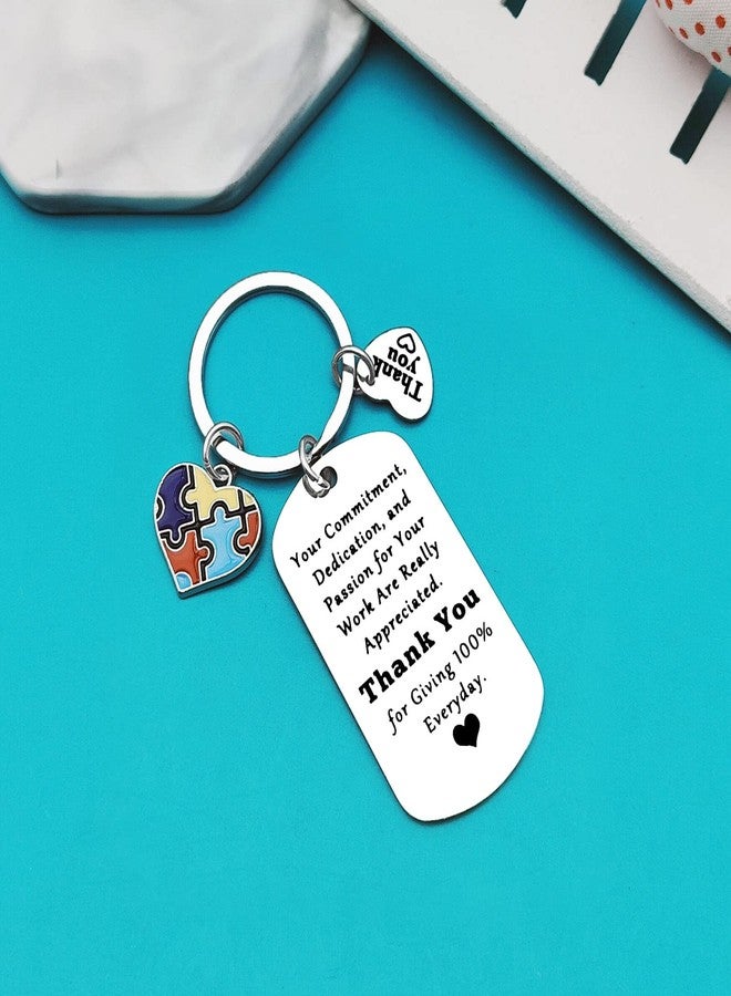 Xiahuyu Autism Awareness Gifts Keychain Autism Teacher Appreciation Gifts Special Education Teacher Gift Christmas Birthday Leaving Retirement Thank You Gift for ABA Therapist SPED Teachers - Image 5