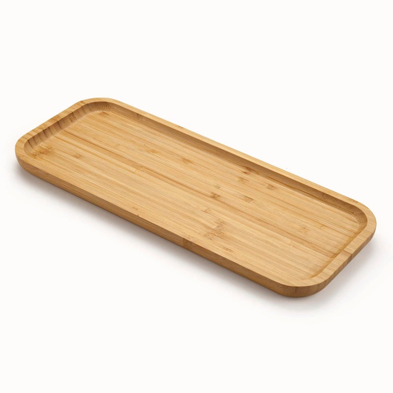 XIMISISE Bamboo Vanity Tray Bathroom Counter Tray Toilet Tank Tray Bathroom Tray for Organizing and Home Decor 142 x 6 x 08 inch 