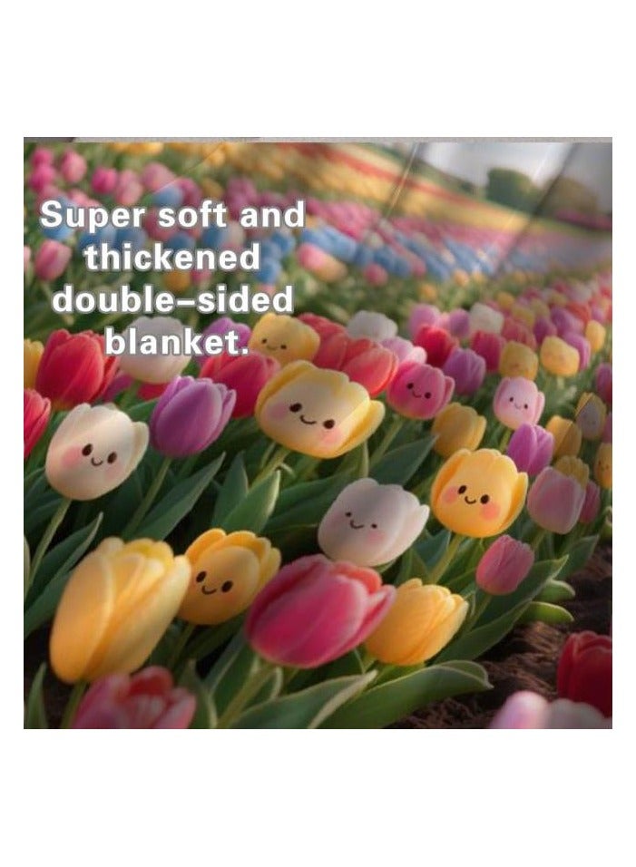 عام بطانية رقيقة من الفانيلا (دافئة ومريحة، ومناسبة للنوم، واستخدام الألعاب، وإزالة الغبار والرمل) 150 سم * 200 سم - 370 - Image 5