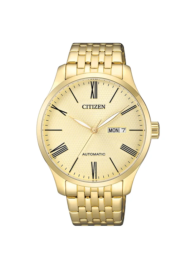 سيتيزن Men's Analog Round Shape Stainless Steel Wrist Watch NH8352-53P 40 Mm