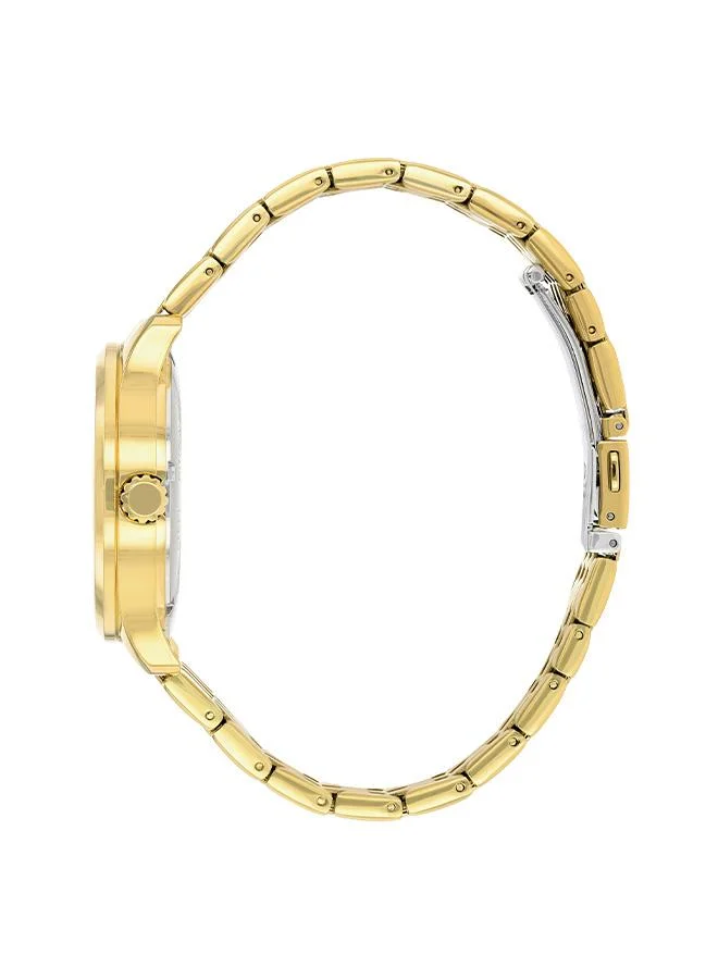 سيتيزن Men's Stainless Steel Strap with Gold Plating Mechanical Day & Date Watch NH8352-53P - 40 mm