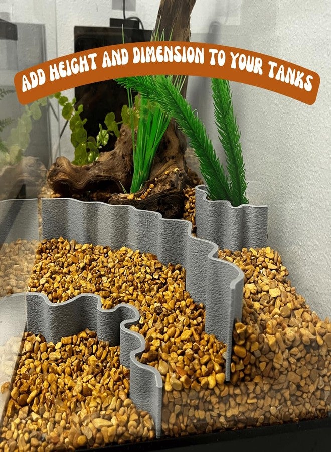 Chatelet REEFSHAPE Aquarium or Terrarium Substrate Cliffs Combo Pack | Separate Substrate Layers in Aquariums or Terrariums to Create Cliffs & Depth | Made in USA (Cliff Combo, Gray) - Image 4
