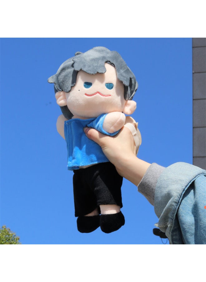 Light And Night Love Cotton Doll Xiao Yi Satchel Charlie Su Surrounding Lu Shen Xia Ming Star Doll Plush Toy-Color:Qisi Li Doll Backpack-Height:35cm0.5kg