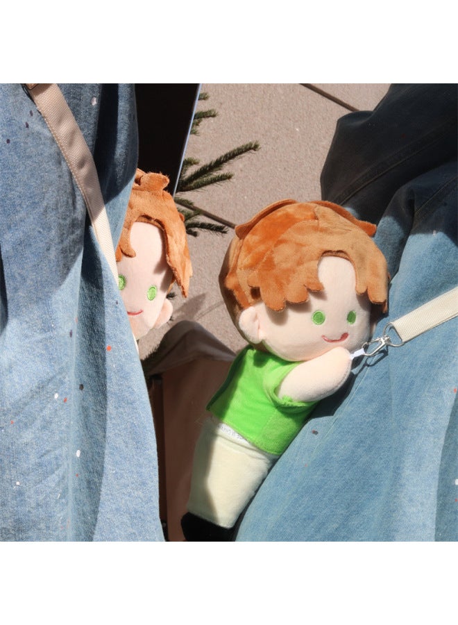 Light And Night Love Cotton Doll Xiao Yi Satchel Charlie Su Surrounding Lu Shen Xia Ming Star Doll Plush Toy-Color:Qisi Li Doll Backpack-Height:35cm0.5kg
