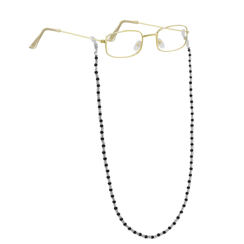 Cupohus Old Lady Costume Set Grandma Wig Granny Wig Cap Madea Granny Glasses Eyeglass Chains Cords Faux Pearl Bead Necklace Women Cosplay Set 5 Pieces (grey bun) - Image 3