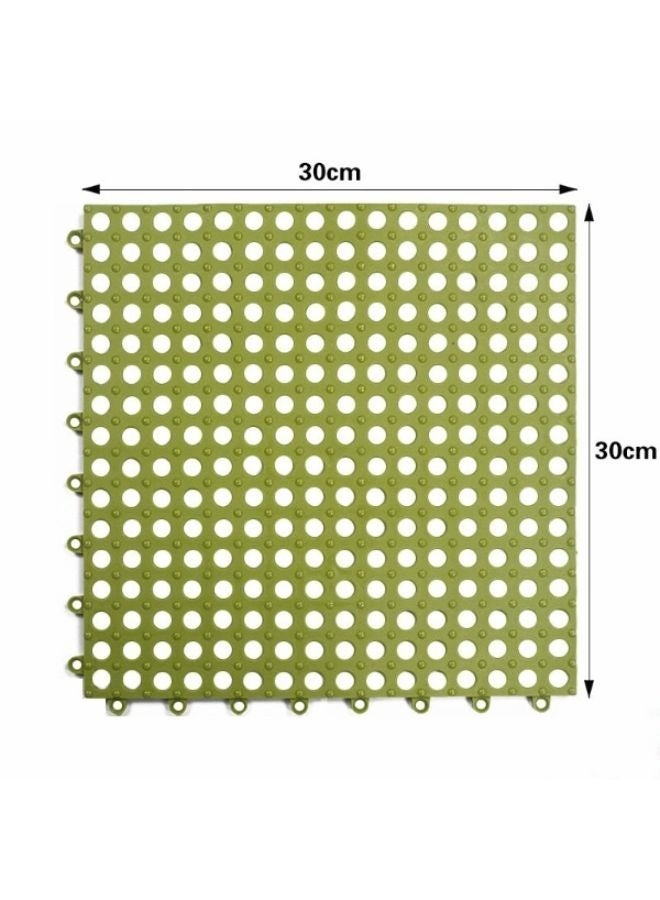 12 Pieces PVC Non-slip Shower Mat Bathroom Square for Kitchen and Toilet - Image 2