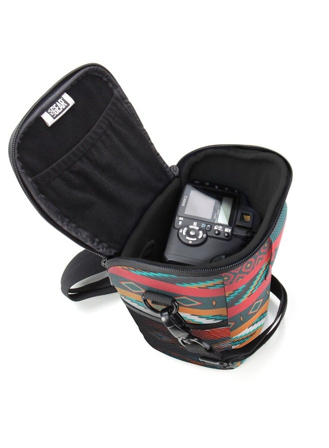 USA Gear SLR Camera Case Bag (Southwest) with Top Loading Accessibility , Adjustable Shoulder Sling , Padded Handle , Weather Resistant Bottom - Comfortable, Durable and Light Weight for Travel - Image 2