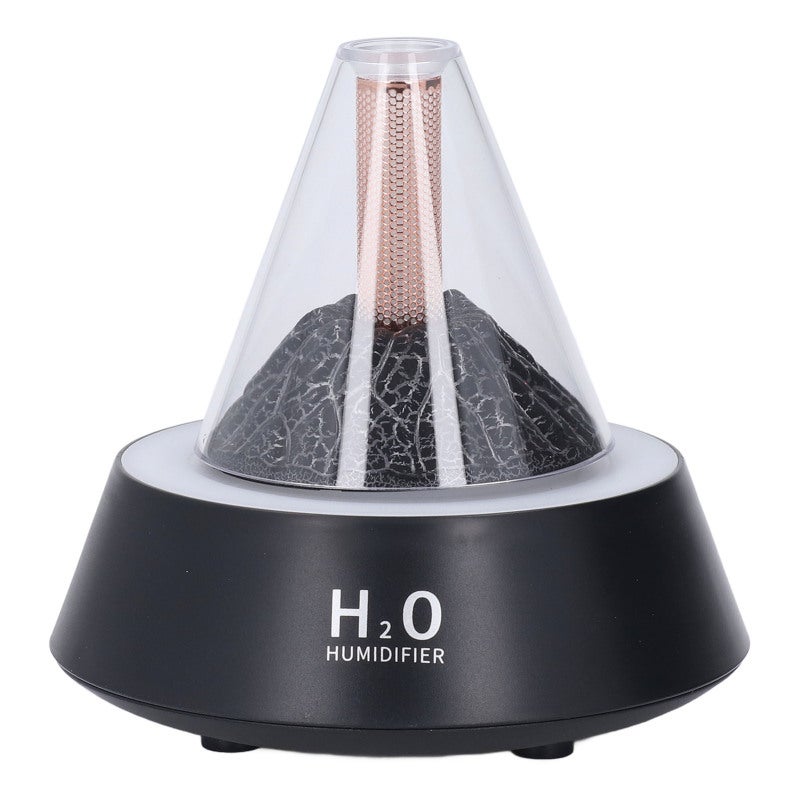 Ultrasonic Aromatherapy Diffuser: 7 Color Changing LED Lights, Super Quiet 25dB Operation, Auto Shut Off - Volcano Flame Effect, Multiple Light Modes, Essential Oil Diffuser for Home Bedroom Office Gy - Image 2