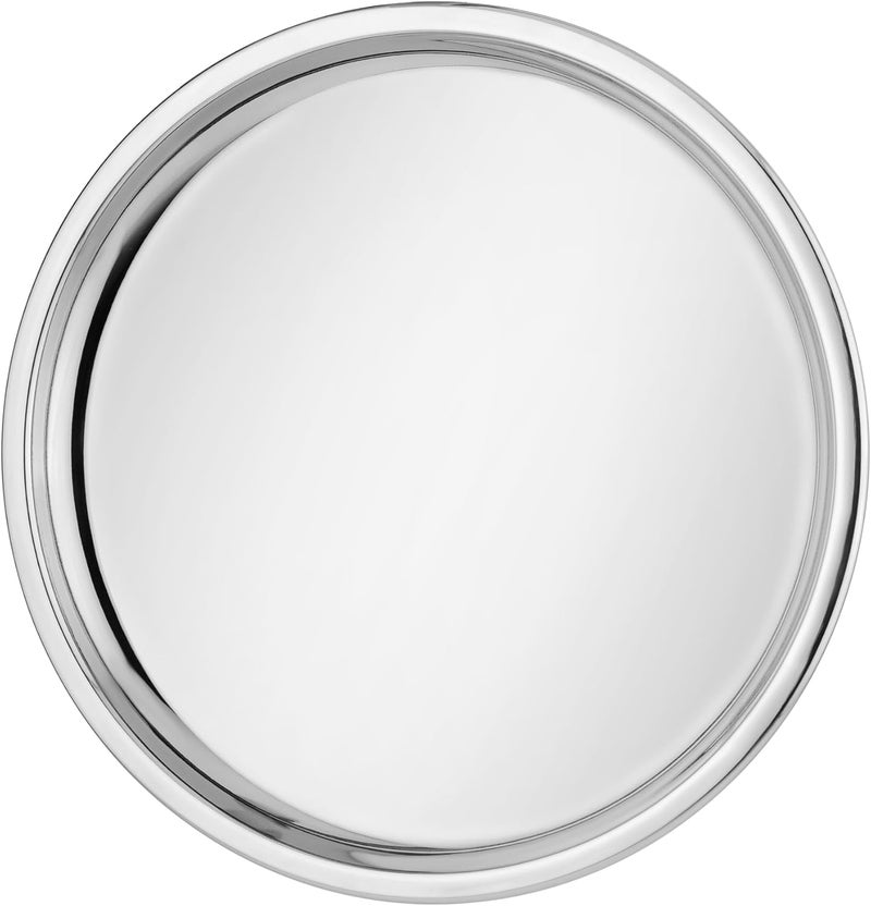 Ahimsa Stainless Steel Plates  9 Round Classic Stainless Steel Kids Plates Non Toxic Plate BPA Free  Dishwasher Safe Single - Image 1