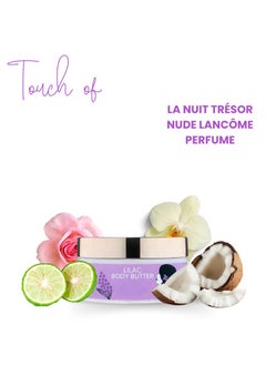 Khan El Kaser Body Butter Cream - Lilac | 200g | With a Touch of La Nuit Resort Nude Fragrance | Luxuriously Nourishing and Moisturizing for Soft, Silky Skin  - Image 2