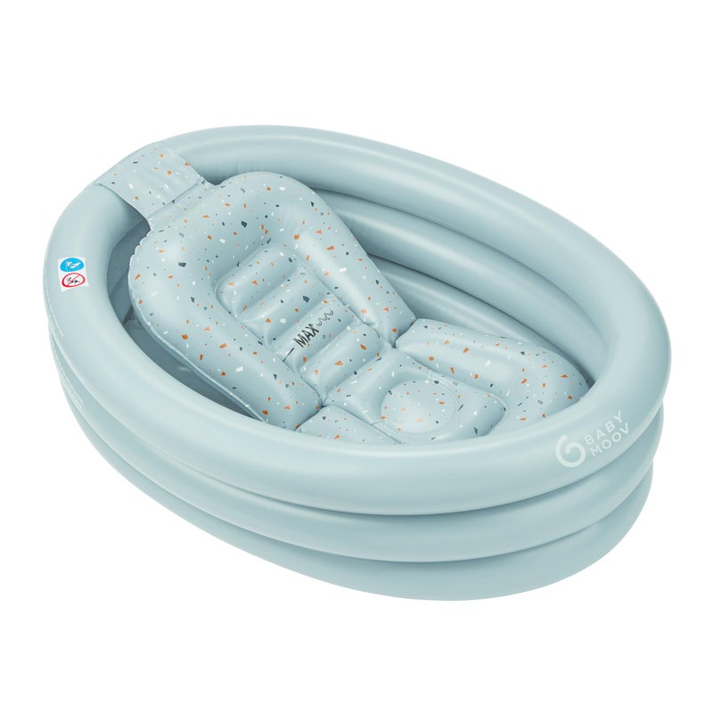 Babymoov Inflatable Bathtub & Pool - Safe, Portable & Grows with Baby (from 0+ Newborn Insert Included) - Image 1