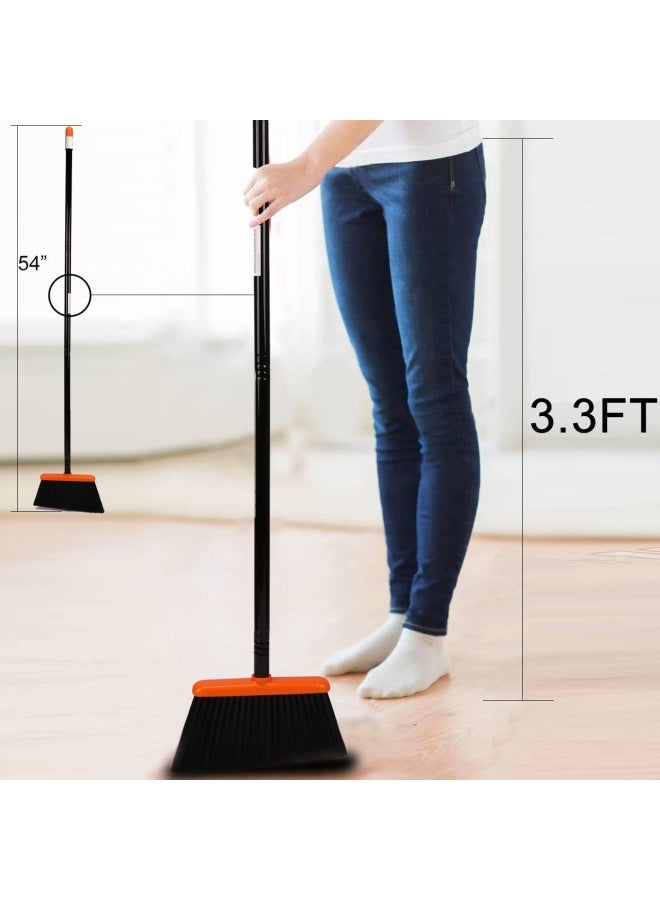 TreeLen مجموعة مكنسة ووعاء غبار TreeLen مع مقبض طويل بطول 52 لاستخدام المنزل والمطبخ والغرفة والمكتب والردهة والأرضيات - Image 3