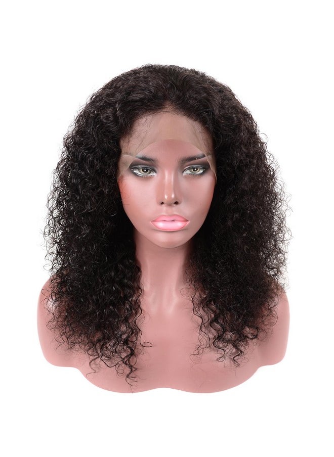 Beauty Youth - Deep Wave Lace Front Wigs Human Hair 13X4 Lace Frontal Wigs Deep Curly Wigs For Black Women 12 Inches Glueless Wigs 150% Density Pre Plucked With Baby Hair Natural Color - Image 1