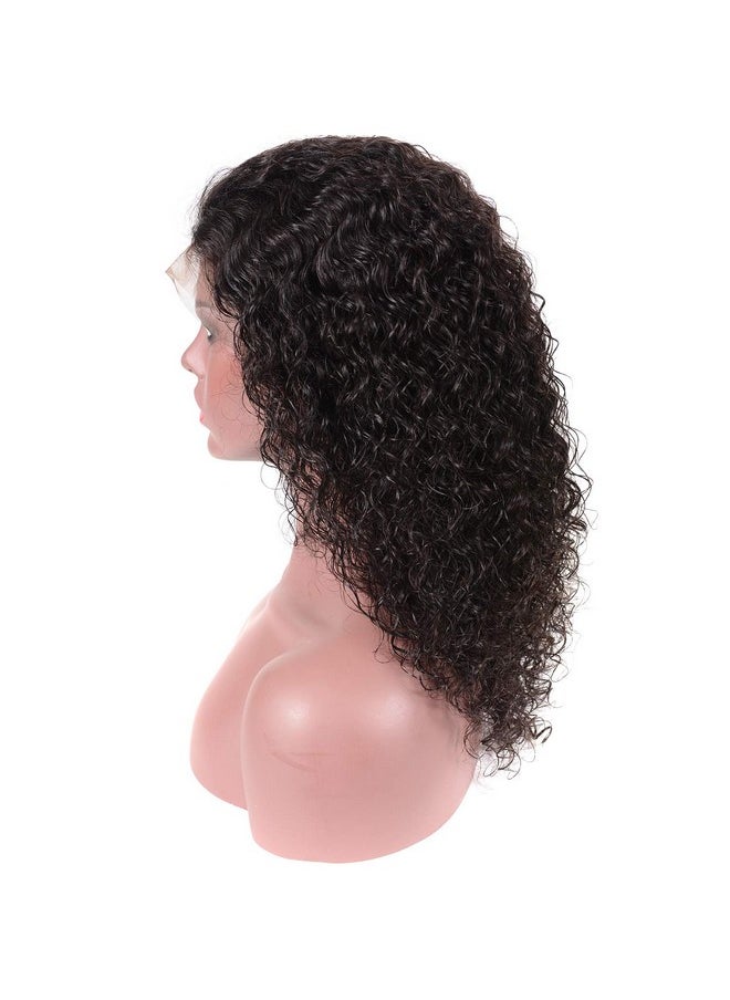 Beauty Youth - Deep Wave Lace Front Wigs Human Hair 13X4 Lace Frontal Wigs Deep Curly Wigs For Black Women 12 Inches Glueless Wigs 150% Density Pre Plucked With Baby Hair Natural Color - Image 1