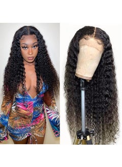 LUMIERE LUMIERE Lace Front Wigs Human Hair Deep Wave Wigs for Black Women 22 inch Brazilian Virgin 4x4 Closure Wig Pre Plucked with Baby Hair 150% Density Natural Color 
