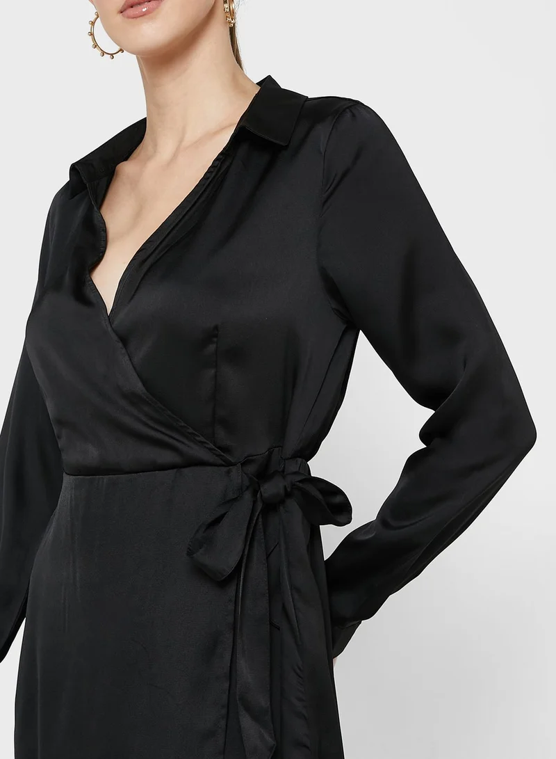 VERO MODA Surplice Belt Detail Dress