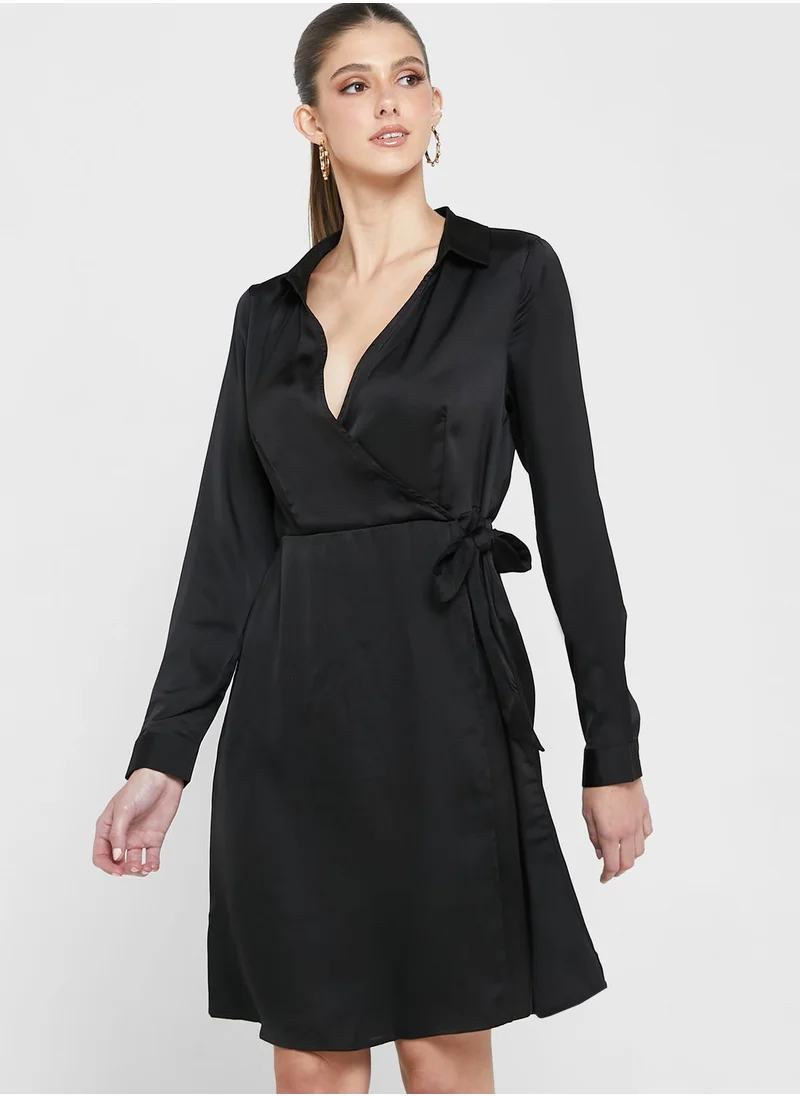 VERO MODA Surplice Belt Detail Dress