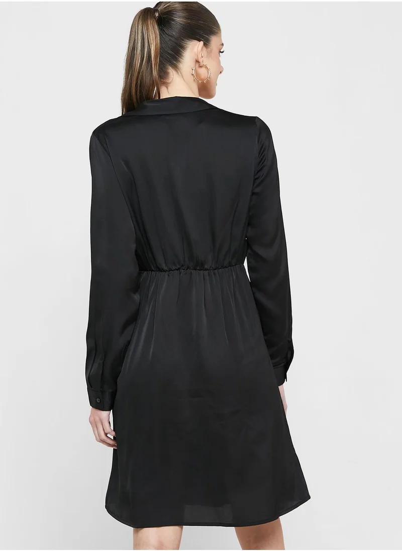 VERO MODA Surplice Belt Detail Dress