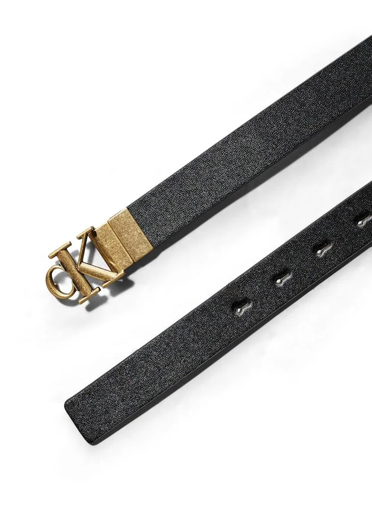 Calvin Klein Jeans Monogram Placque Hole Allocated Belt