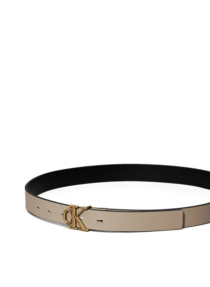 Calvin Klein Jeans Monogram Placque Hole Allocated Belt