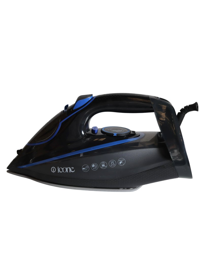 iCone powerful steam iron 3100 watts - 320 ml water tank, strong and continuous steam - 220-240 volts - 50/60 Hz - multiple functions - ironing, steam ironing, spraying and drying - temperature control - SW-621 - Image 1