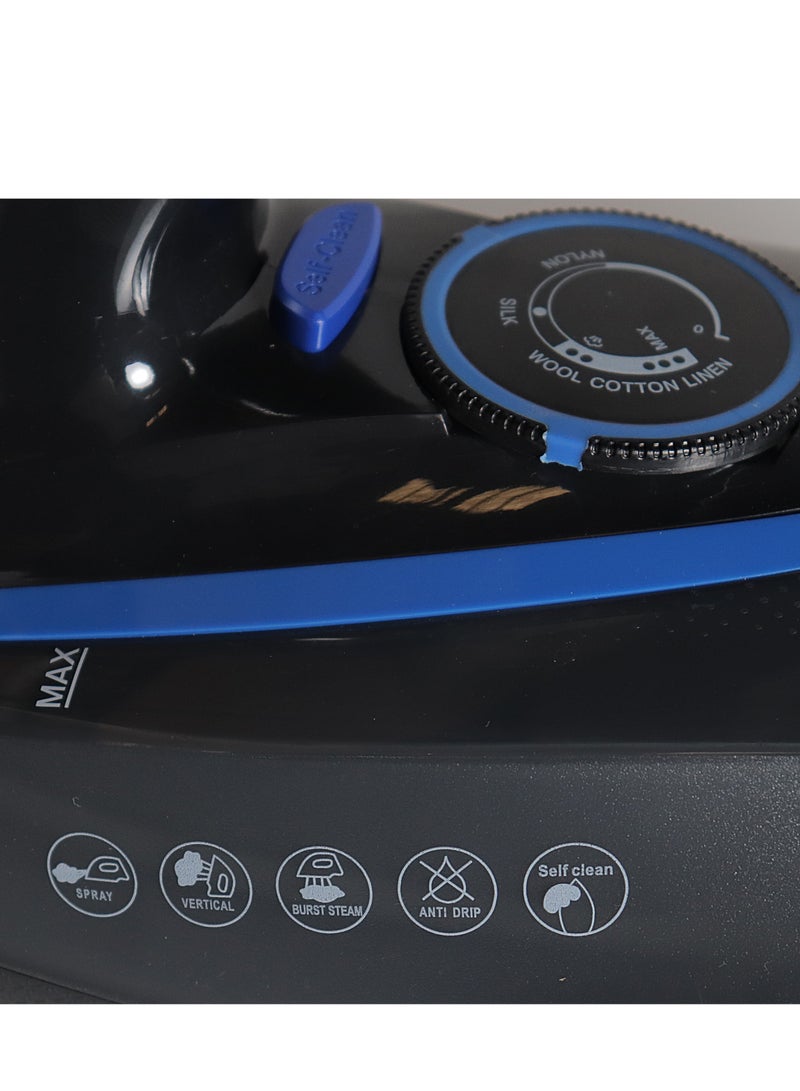 iCone powerful steam iron 3100 watts - 320 ml water tank, strong and continuous steam - 220-240 volts - 50/60 Hz - multiple functions - ironing, steam ironing, spraying and drying - temperature control - SW-621 - Image 3