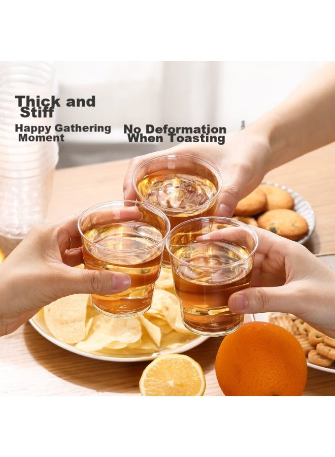 Maryya Disposable Cups Aviation Cups Thickened Plastic Cups 240ml*50 Food Grade Transparent High-end Beverage Cups - Image 2