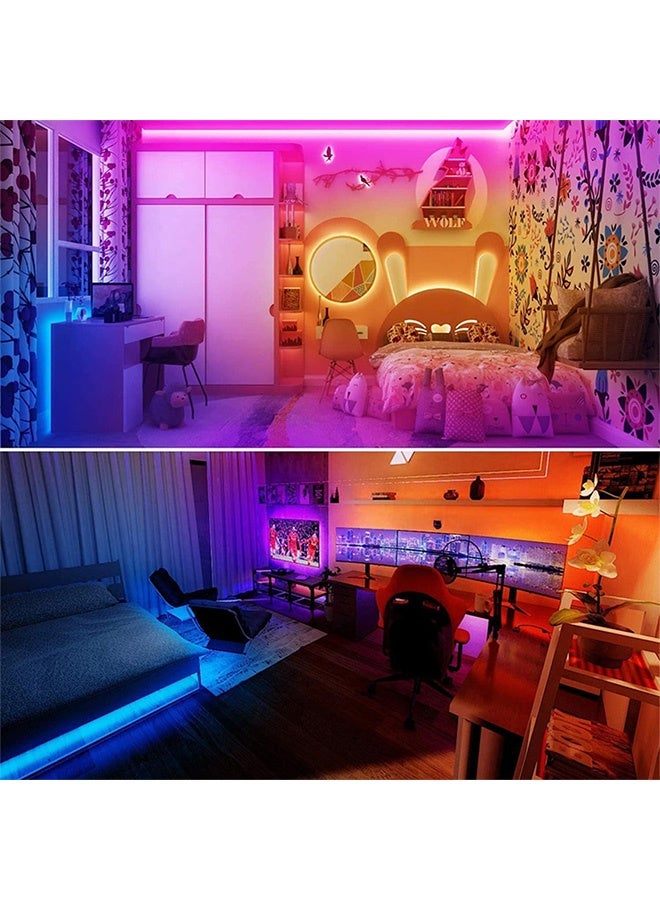 Peachjoy Neon Rope Lights, 20FT/6M RGB LED Strip Lights, App Control, IR Remote, Music Syncing, Outdoor IP67 Waterproof, Flexible Neon Strip Lights Cuttable for Bedroom, Gaming, Party, Outdoors Decor - Image 4