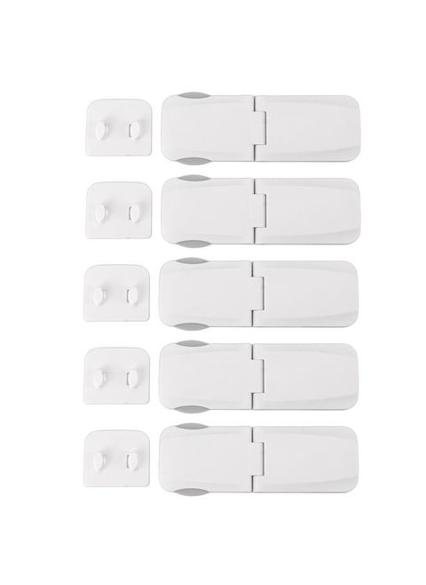 5pcs Child Safety Locks Prevent Hands Pinching Proofing Cabinet Lock for Drawer Refrigerator