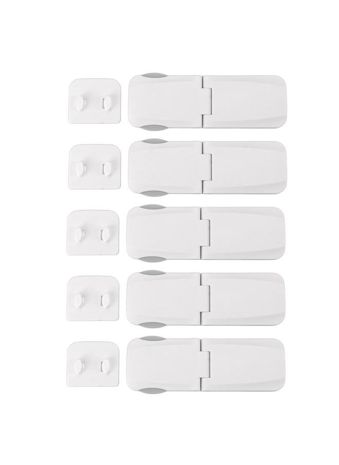 Thoraya 5pcs Child Safety Locks Prevent Hands Pinching Proofing Cabinet Lock for Drawer Refrigerator  - Image 1