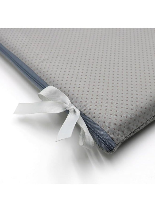 Aikenn Memory Foam Chair Cushions Square Chair Cushions Non-Slip Thick Dining Chair Cushions With Ties And Removable Cover For Home Office Dining Chair Cushions Gray  - Image 3
