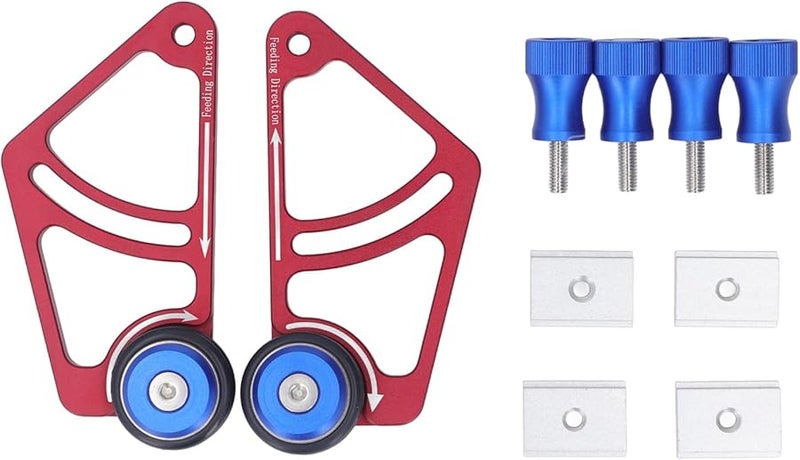 Aluminum Alloy Table Saw Bearing Feeder Guide Roller Adjustable Height Stable Woodworking - Image 2